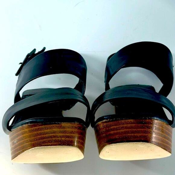 JEFFREY CAMPBELL Ammaly Black Slingback Platform Block Heel Sandal
 sz 9 - Picture 7 of 12